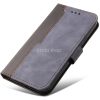 Apple iPhone 16e, Oldalra nyíló tok, stand, kártyatartóval, kézpánttal, Wooze Colour Wallet, szürke