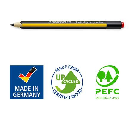 Érintőceruza, vastag, érintőképernyős készülékekhez, EMR, STAEDTLER "Noris Digital Jumbo"