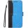 Samsung Galaxy A36 5G SM-A366B, Oldalra nyíló tok, stand, kártyatartóval, kézpánttal, Wooze Colour Wallet, kék