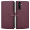 Samsung Galaxy A56 5G SM-A566B, Oldalra nyíló tok, stand, mágnes csattal, TP Wallett, bordó
