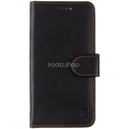 Motorola Moto G15, Oldalra nyíló tok, stand, kártyatartóval, csatos, Tactical Field Notes, fekete