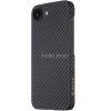 Apple iPhone 16e, Műanyag hátlap védőtok, közepesen ütésálló, aramidszállal, Magsafe töltővel kompatibilis, karbon minta, Tactical MagForce Aramid, fekete