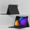 Xiaomi Pad 7 (11.2) / Pad 7 Pro (11.2), Bluetooth billentyűzetes mappa tok, érintőceruza tartó, érintőceruza nélkül, TP SC Pen Holder + Keyboard, fekete