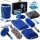 14 részes autó tisztító készlet, külső és belső tisztításhoz, táskával, Wooze Car Cleaner Set, kék