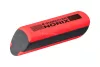 Grafitceruza készlet, hegyezővel, radírral, HB, STAEDTLER "Norix® 181", piros