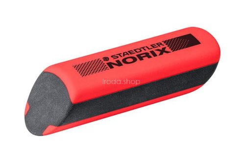 Grafitceruza készlet, hegyezővel, radírral, HB, STAEDTLER "Norix® 181", piros