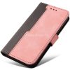 Samsung Galaxy A15 4G / A15 5G SM-A155F / A156B, Oldalra nyíló tok, stand, kártyatartóval, kézpánttal, Wooze Colour Wallet, rózsaszín