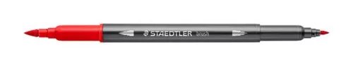 Ecsetirón készlet, 0,5-0,8/1,0-6,0 mm, kétvégű, STAEDTLER "3001", 18 szín