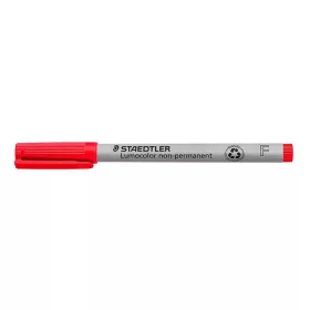   Alkoholmentes marker, OHP, 0,6 mm, STAEDTLER "Lumocolor® 316 F", piros