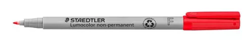 Alkoholmentes marker, OHP, 0,6 mm, STAEDTLER "Lumocolor® 316 F", piros