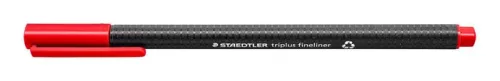 Tűfilc, 0,3 mm, STAEDTLER "Triplus 334", piros