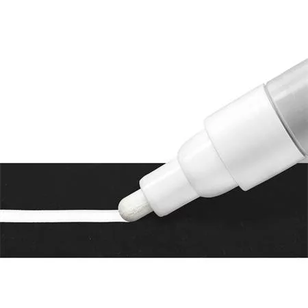 Krétamarker, 2,4 mm, kúpos, STAEDTLER "Lumocolor® 344", fehér