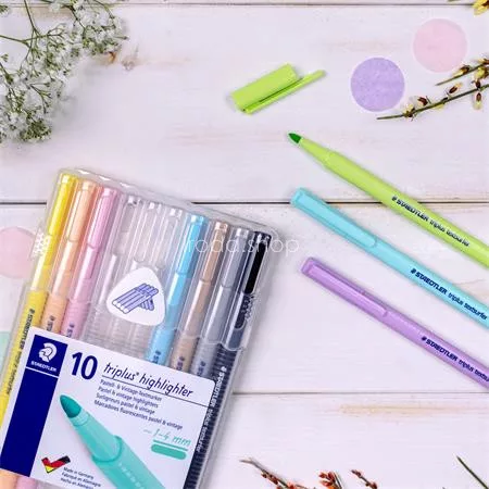 Szövegkiemelő készlet, 1-4 mm, STAEDTLER "362 C", 10 különböző szín