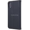 Oppo A17, Oldalra nyíló tok, valódi bőrtok, stand, Smart Pro, fekete