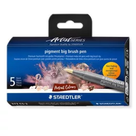   Ecsetirón készlet, STAEDTLER "Pigment big brush 373", 5 különböző portré színárnyalat