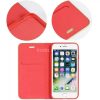 Xiaomi Redmi 13C 4G / Redmi 13C 5G / Poco C65, Oldalra nyíló tok, stand, Luna Book, piros