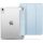 Apple iPad 10.9 (2022) / iPad 11 (2025), mappa tok, közepesen ütésálló, érintőceruza tartó, érintőceruza nélkül, átlátszó hátlap, Smart Case, TP SC Pen Holder Hybrid, világoskék