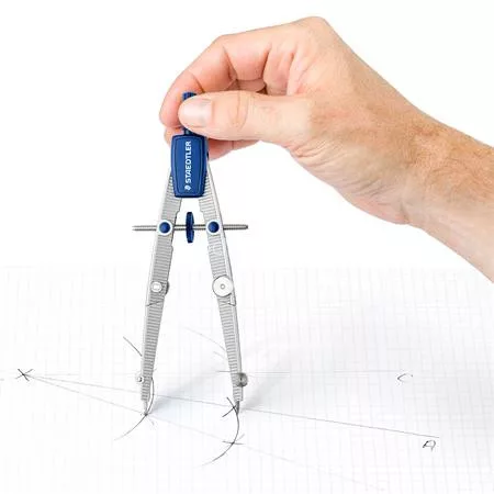 Körző készlet, precíziós, 4 darabos, STAEDTLER "Noris 550 02"