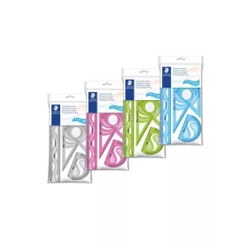   Vonalzókészlet, műanyag, hajlítható, 4 darabos, STAEDTLER "569 PB", vegyes színek