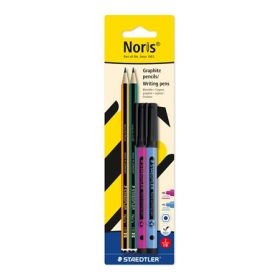   Grafitceruza és tűfilc készlet, STAEDTLER "Noris® colour edition set", lila+kék tűfilc