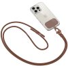 Univerzális Nyak- és vállpánt, telefonokhoz, 80 cm, TP C5s Crossbody Strap, sötétbarna