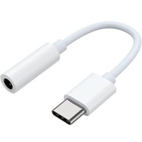   Audió adapter, USB Type-C - 3.5 mm jack átalakító, Samsung, fehér, gyári
