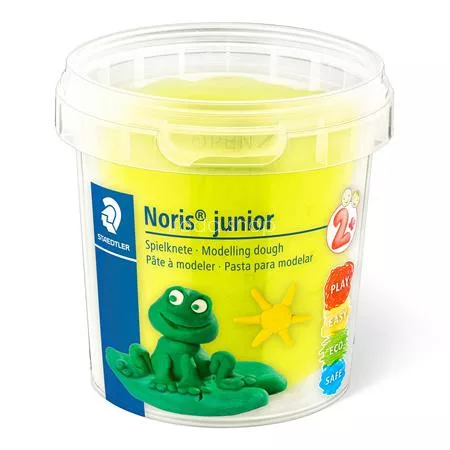 Modellező gyurma készlet, STAEDTLER "Noris® junior 813", 4 különböző neon szín