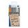 Dekormarker, 1-6 mm, kúpos, ajándék tusfilccel, STAEDTLER "8321", 6 különböző metál szín
