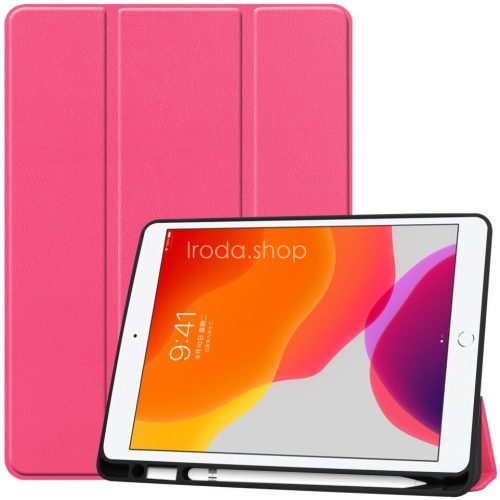 Samsung Galaxy Tab A9 Plus (11.0) SM-X210 / X215 / X216B, mappa tok, érintőceruza tartó, érintőceruza nélkül, Trifold, Wooze Trifold Pencil Holder, magenta