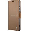 Xiaomi Redmi 14C / Poco C75, Oldalra nyíló tok, stand, kártyatartóval, RFID technológiával, Wooze CaseME, barna