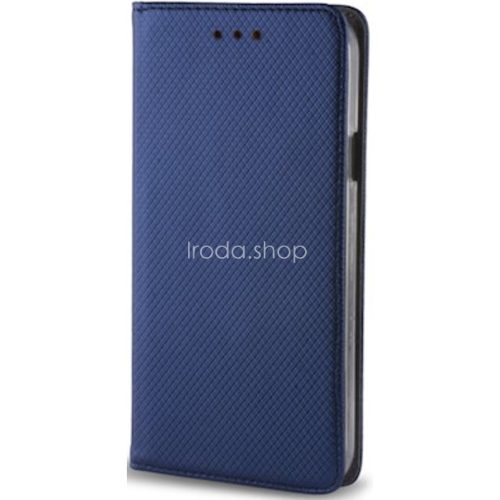 Xiaomi Redmi Note 14 5G (Global), Oldalra nyíló tok, stand, Smart Magnet, sötétkék