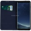 Samsung Galaxy A36 5G SM-A366B, Oldalra nyíló tok, valódi bőrtok, stand, Smart Pro, sötétkék