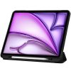 Apple iPad Air 13 (2024 / 2025), mappa tok, közepesen ütésálló, érintőceruza tartó, érintőceruza nélkül, Smart Case, TP SC Pen Holder, fekete