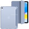 Apple iPad 10.9 (2022) / iPad 11 (2025), mappa tok, közepesen ütésálló, érintőceruza tartó, érintőceruza nélkül, színes átlátszó hátlap, Smart Case, TP SC Pen Holder Hybrid, kék