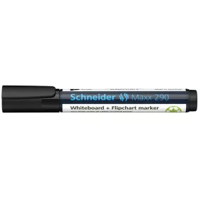   Tábla- és flipchart marker, 2-3 mm, kúpos, SCHNEIDER "Maxx 290", fekete