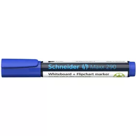   Tábla- és flipchart marker, 2-3 mm, kúpos, SCHNEIDER "Maxx 290", kék