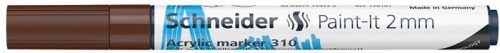 Dekormarker, akril, 2 mm, SCHNEIDER "Paint-It 310", barna