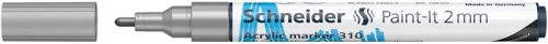 Dekormarker, akril, 2 mm, SCHNEIDER "Paint-It 310", ezüst