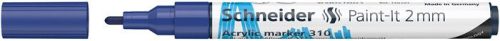 Dekormarker, akril, 2 mm, SCHNEIDER "Paint-It 310", kék