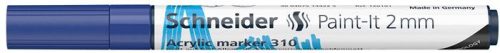 Dekormarker, akril, 2 mm, SCHNEIDER "Paint-It 310", kék