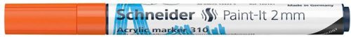 Dekormarker, akril, 2 mm, SCHNEIDER "Paint-It 310", narancssárga