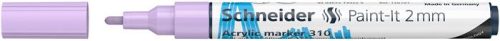 Dekormarker, akril, 2 mm, SCHNEIDER "Paint-It 310", pasztell-lila