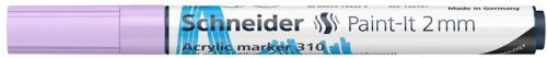 Dekormarker, akril, 2 mm, SCHNEIDER "Paint-It 310", pasztell-lila