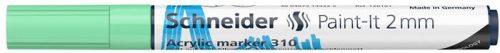 Dekormarker, akril, 2 mm, SCHNEIDER "Paint-It 310", pasztellzöld