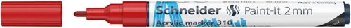 Dekormarker, akril, 2 mm, SCHNEIDER "Paint-It 310", piros