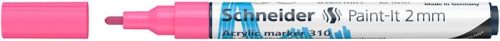 Dekormarker, akril, 2 mm, SCHNEIDER "Paint-It 310", rózsaszín