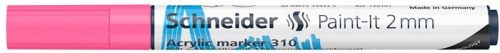 Dekormarker, akril, 2 mm, SCHNEIDER "Paint-It 310", rózsaszín