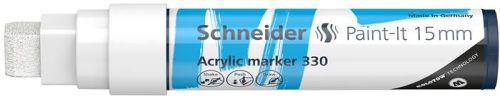 Dekormarker, akril, 15 mm, SCHNEIDER "Paint-It 330", fehér