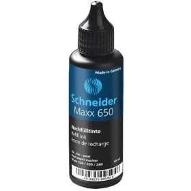   Utántöltő palack "Maxx 230 és 280" alkoholos markerekhez, 50 ml, SCHNEIDER "Maxx 650", fekete