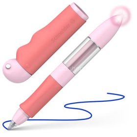   Rollertoll, írástanuló, patronos, M-es, SCHNEIDER "Base Senso", rózsaszín-piros